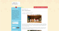 Desktop Screenshot of leftoversonpurpose.com