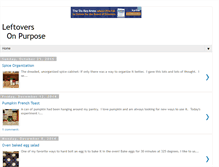 Tablet Screenshot of leftoversonpurpose.com